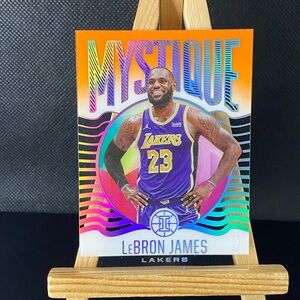 #10 LeBron James Orange Mystique 2020-21 Panini Illusions Los Angeles Lakers